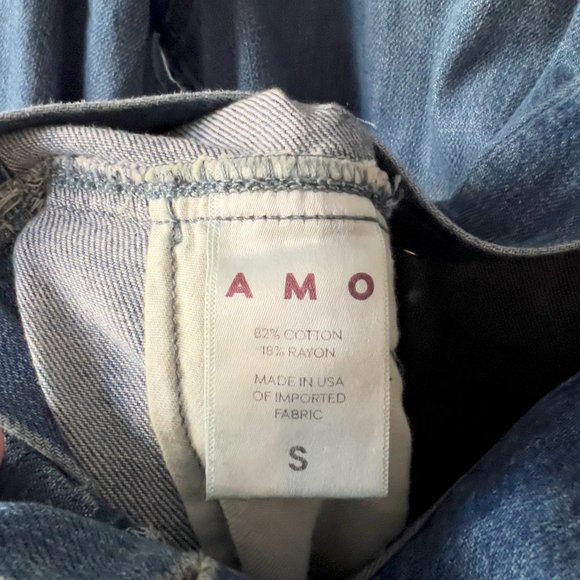 AMO Denim Tie Waist Jumpsuit Romper Size Small, Worn twice - Picture 5 of 9